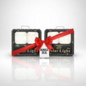 2 × 60W Solar Floodlights Pack