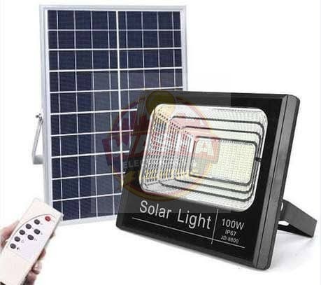 3 × 100W Solar Security Floodlight Bundle