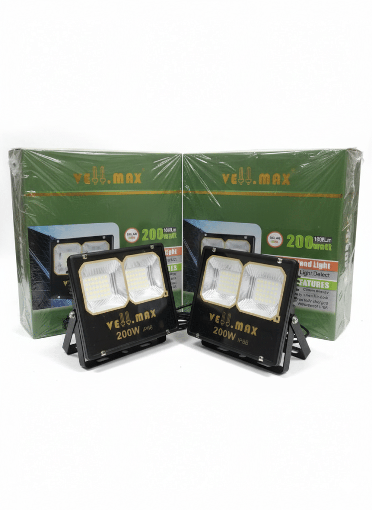200W Vellmax Integrated Solar Floodlight