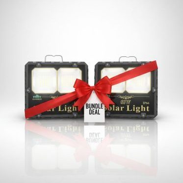 2 × 60W Solar Floodlight Pack